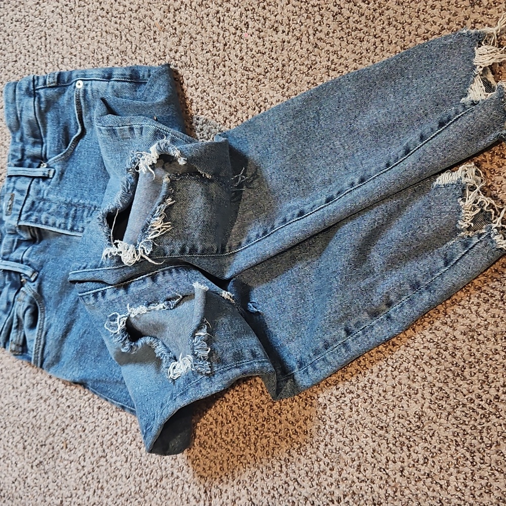 Good American Ripped Skinny Jeans